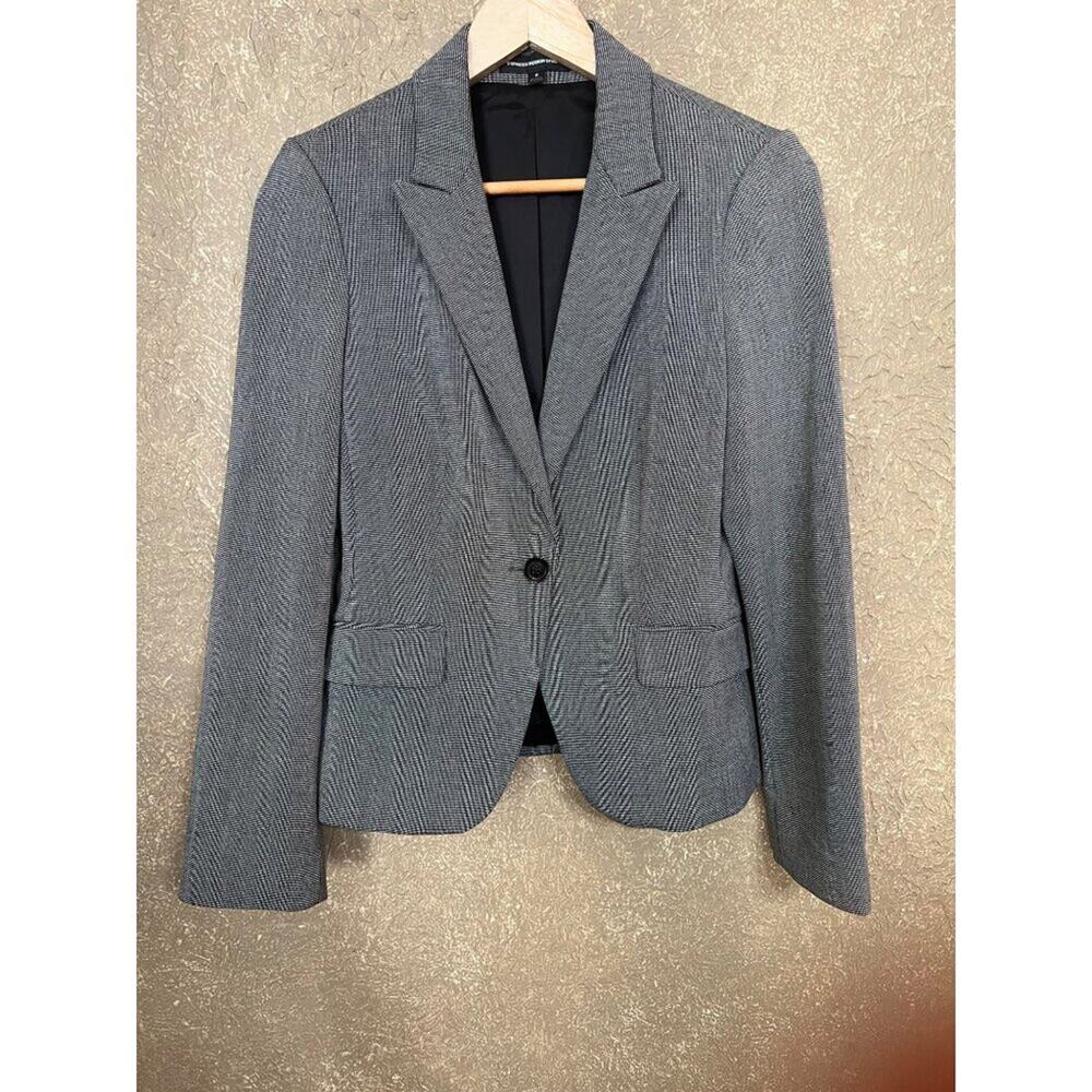 The Limited Black/White Micro Hounds Tooth Blazer 6